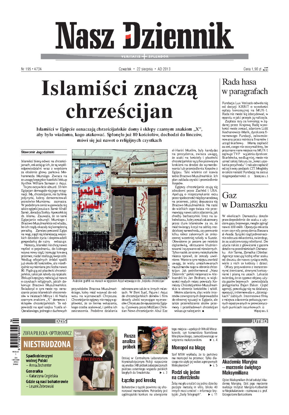 Nasz Dziennik z dnia 22.08.2013 wydanie PDF