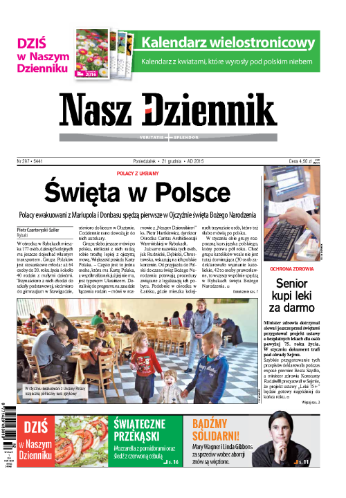 Nasz Dziennik z dnia 21.12.2015 wydanie PDF