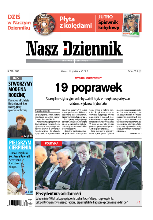 Nasz Dziennik z dnia 22.12.2015 wydanie PDF