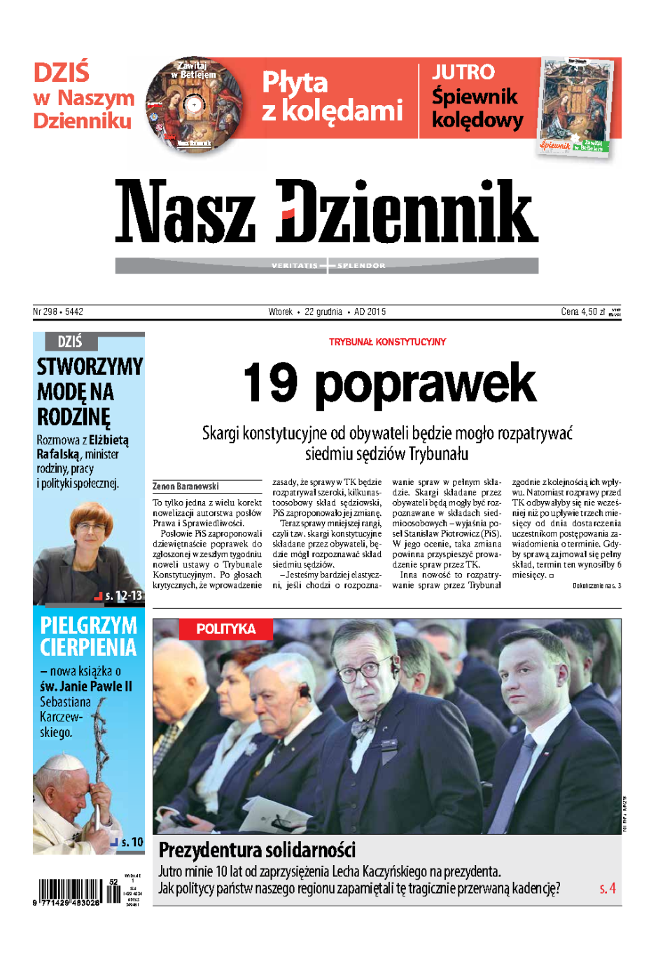Nasz Dziennik z dnia 22.12.2015 wydanie PDF