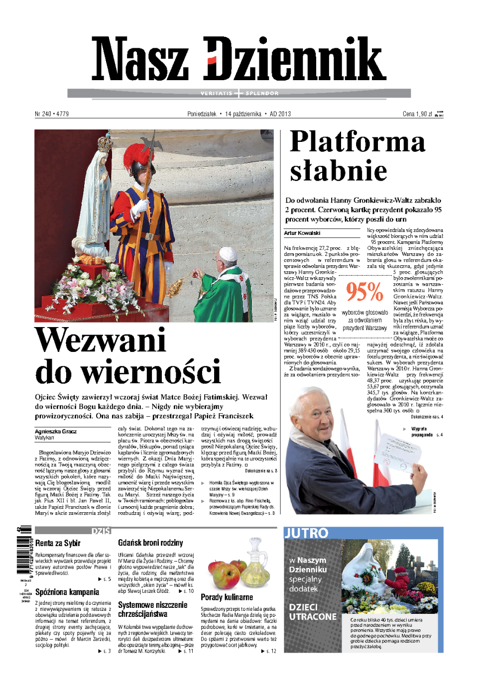 Nasz Dziennik z dnia 14.10.2013 wydanie PDF