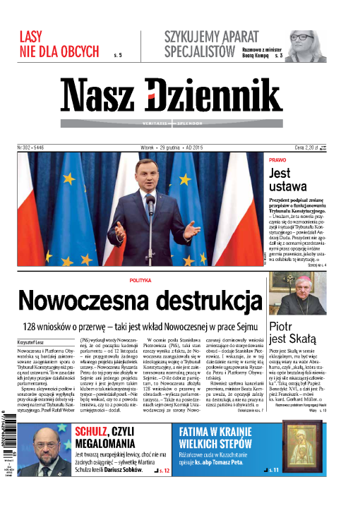 Nasz Dziennik z dnia 29.12.2015 wydanie PDF