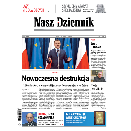 Nasz Dziennik z dnia 29.12.2015 wydanie PDF