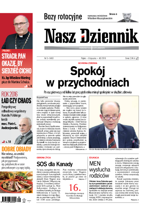 Nasz Dziennik z dnia 08.01.2016 wydanie PDF