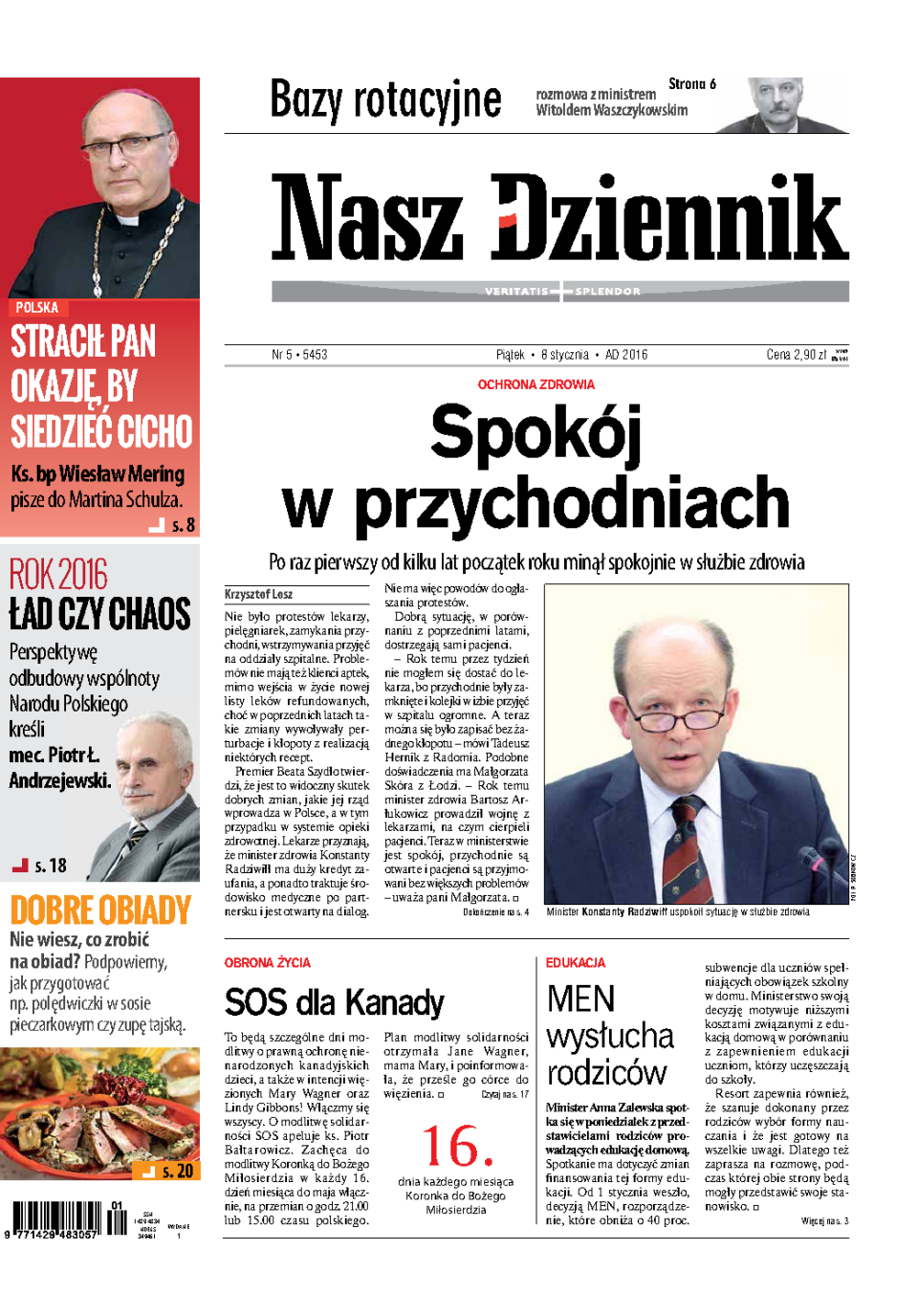Nasz Dziennik z dnia 08.01.2016 wydanie PDF