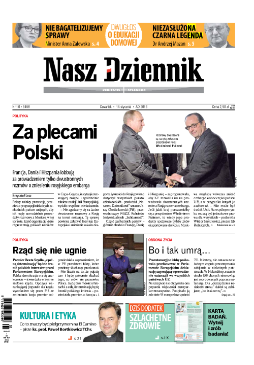 Nasz Dziennik z dnia 14.01.2016 wydanie PDF
