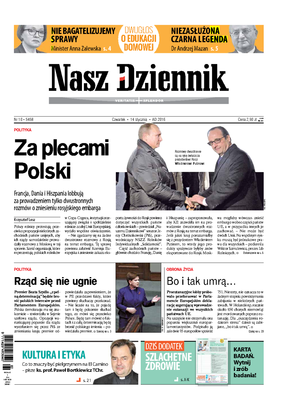 Nasz Dziennik z dnia 14.01.2016 wydanie PDF