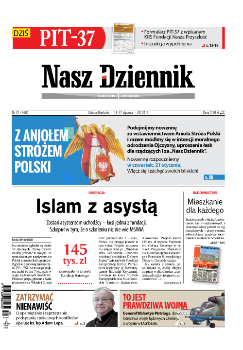 Nasz Dziennik z dnia 16.01.2016 wydanie PDF