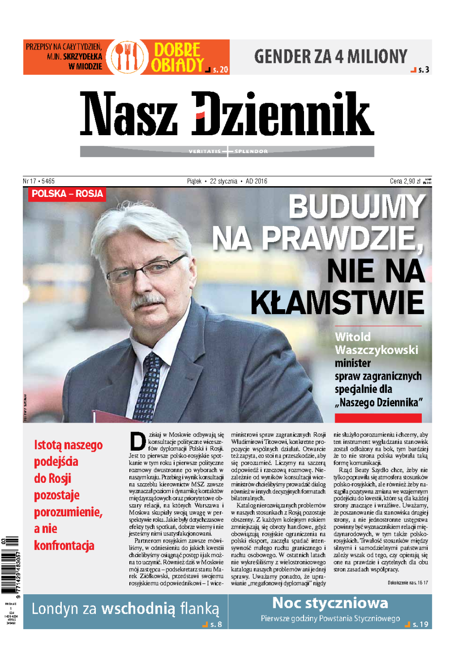 Nasz Dziennik z dnia 22.01.2016 wydanie PDF