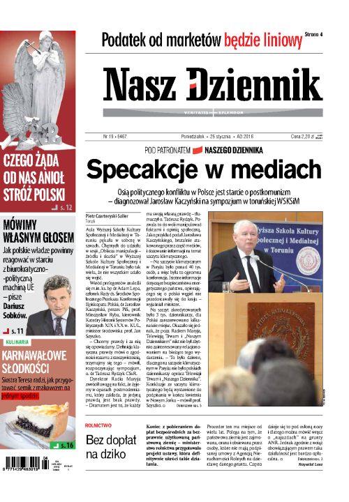 Nasz Dziennik z dnia 25.01.2016 wydanie PDF
