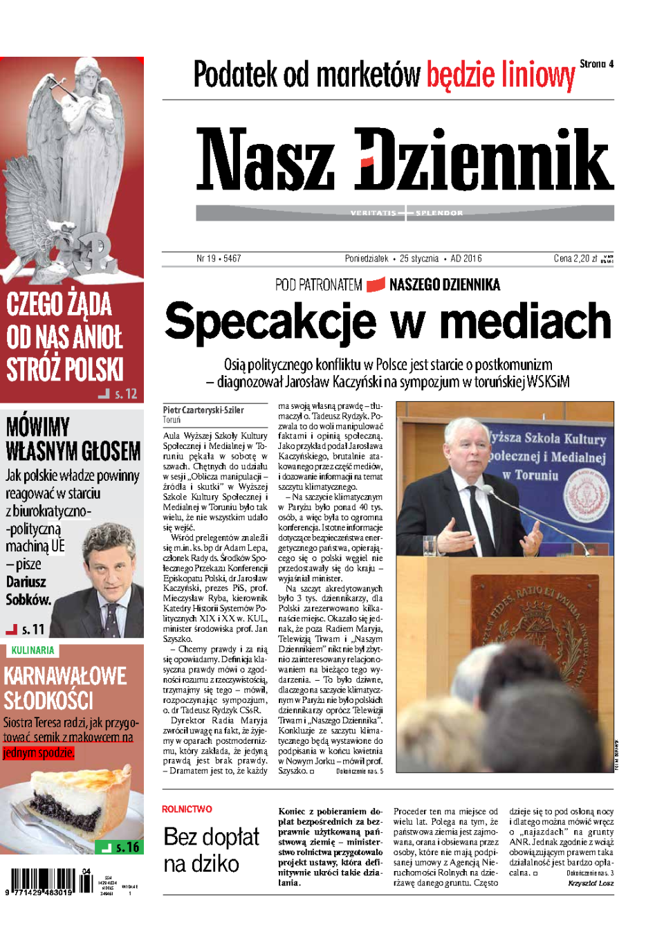 Nasz Dziennik z dnia 25.01.2016 wydanie PDF