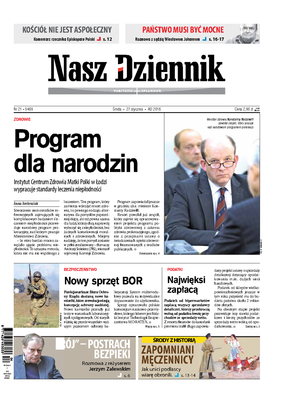 Nasz Dziennik z dnia 27.01.2016 wydanie PDF