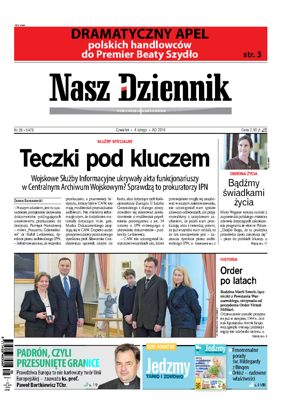 Nasz Dziennik z dnia 04.02.2016 wydanie PDF