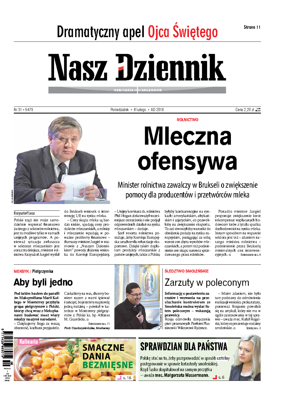 Nasz Dziennik z dnia 08.02.2016 wydanie PDF
