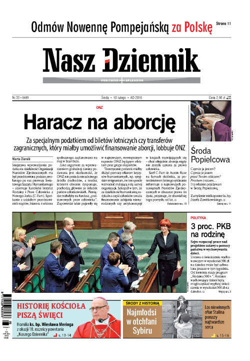 Nasz Dziennik z dnia 10.02.2016 wydanie PDF