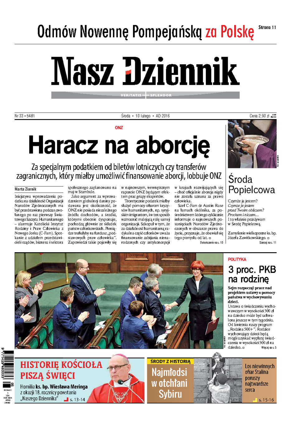 Nasz Dziennik z dnia 10.02.2016 wydanie PDF