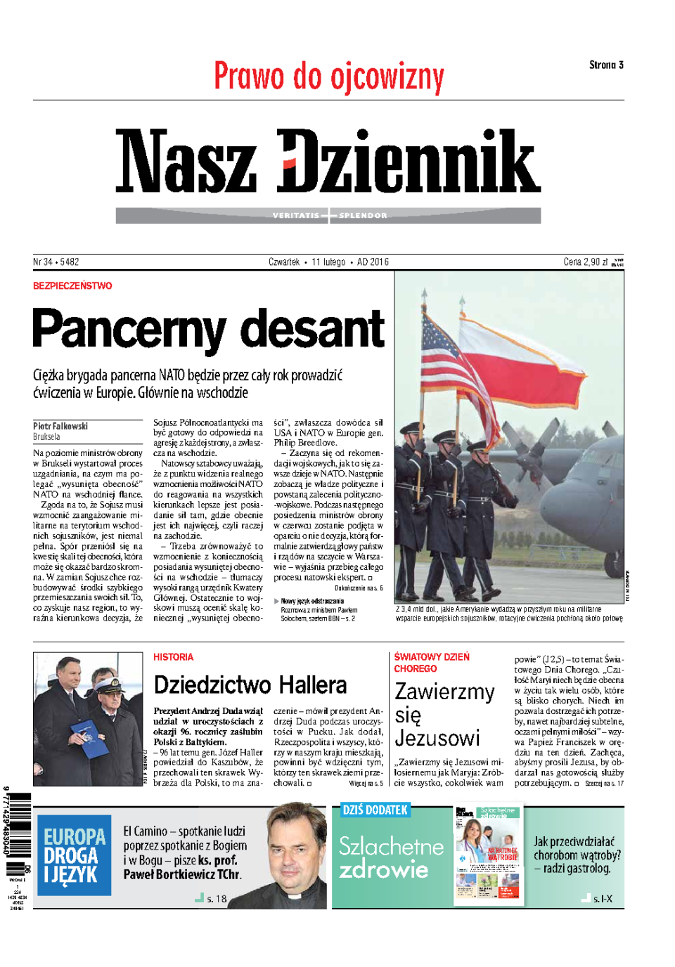 Nasz Dziennik z dnia 11.02.2016 wydanie PDF