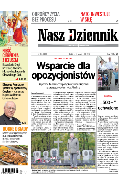 Nasz Dziennik z dnia 12.02.2016 wydanie PDF