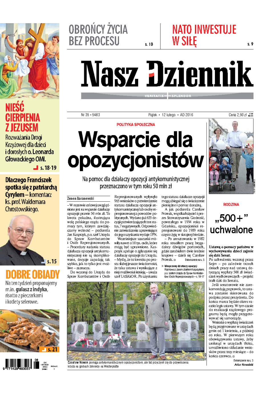Nasz Dziennik z dnia 12.02.2016 wydanie PDF