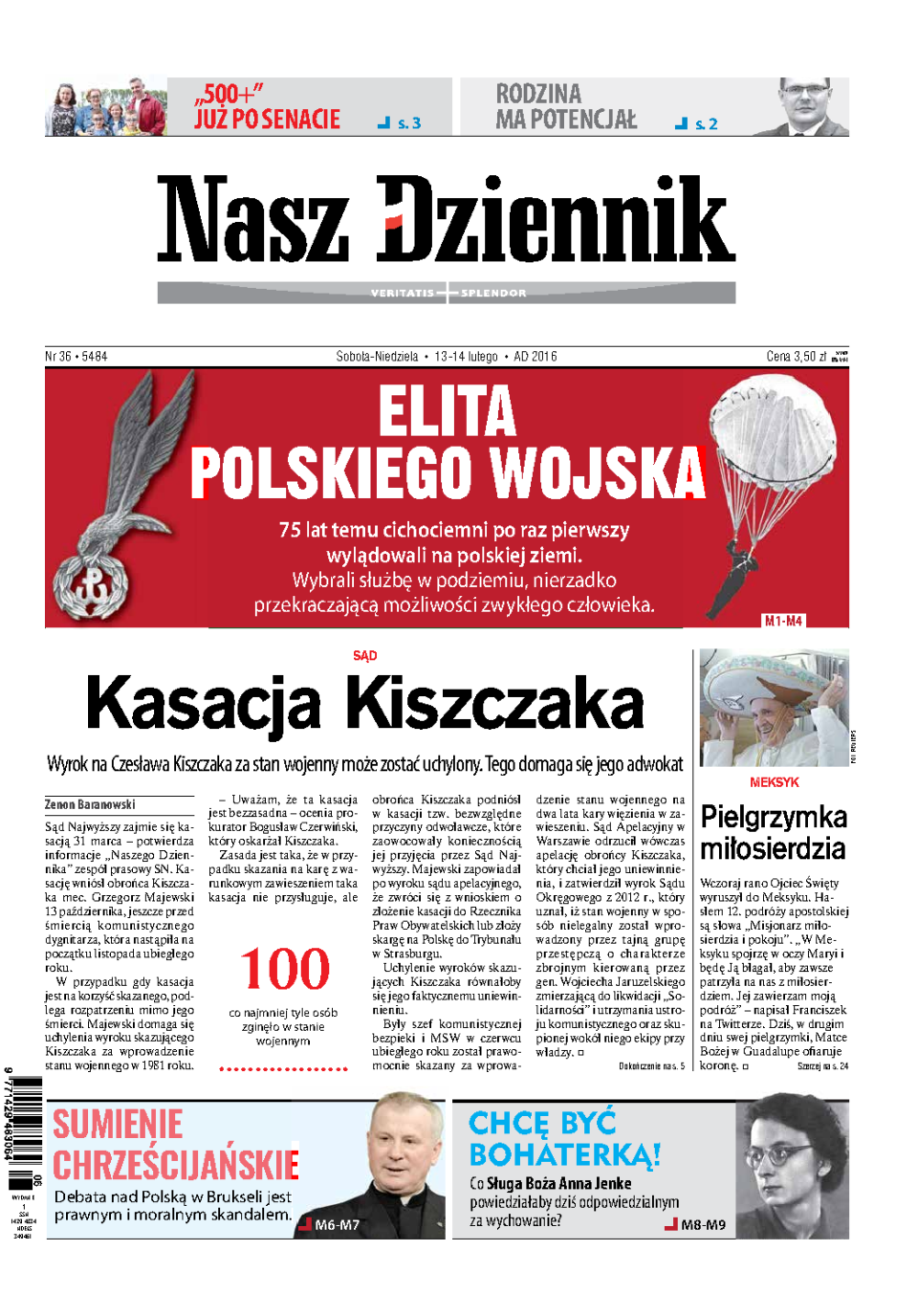 Nasz Dziennik z dnia 13.02.2016 wydanie PDF
