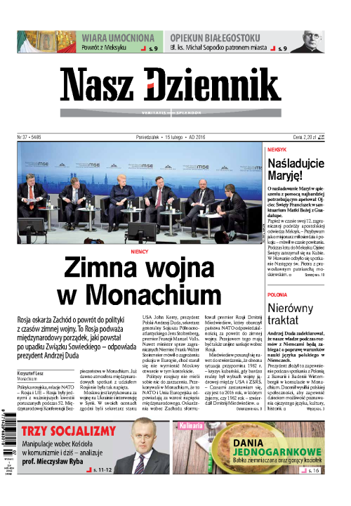 Nasz Dziennik z dnia 15.02.2016 wydanie PDF