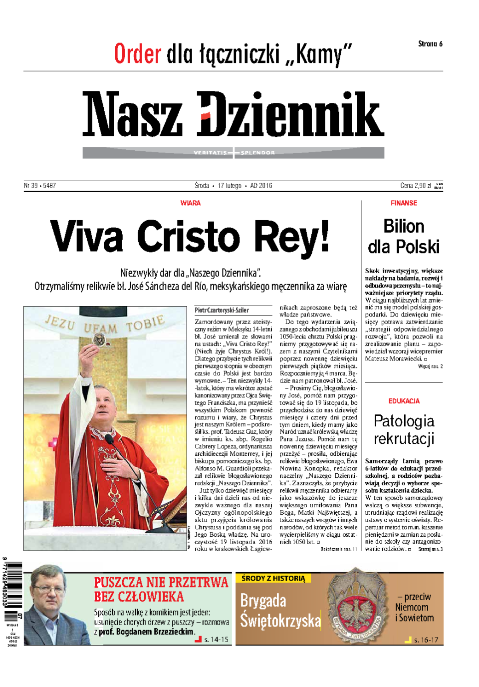 Nasz Dziennik z dnia 17.02.2016 wydanie PDF