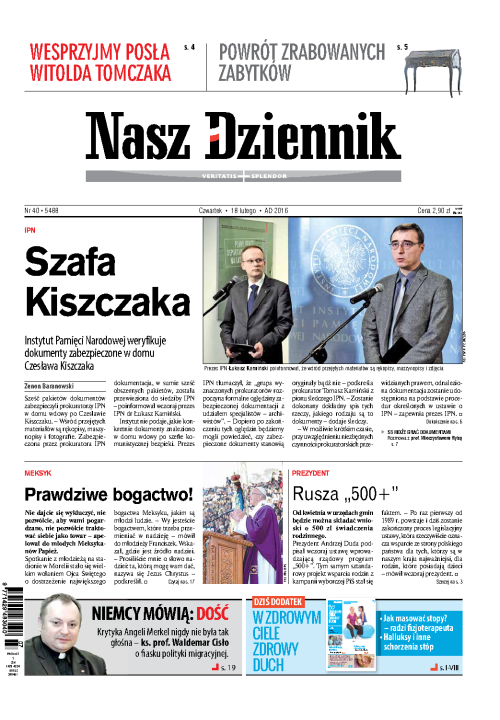 Nasz Dziennik z dnia 18.02.2016 wydanie PDF