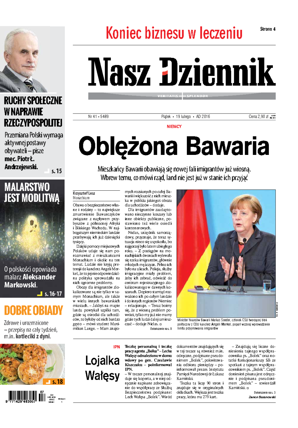 Nasz Dziennik z dnia 19.02.2016 wydanie PDF