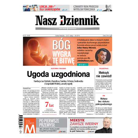 Nasz Dziennik z dnia 20.02.2016 wydanie PDF