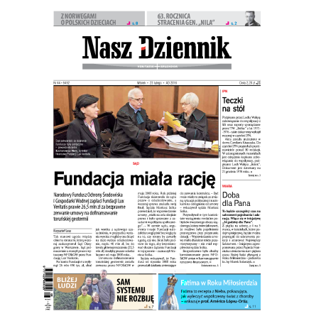 Nasz Dziennik z dnia 23.02.2016 wydanie PDF