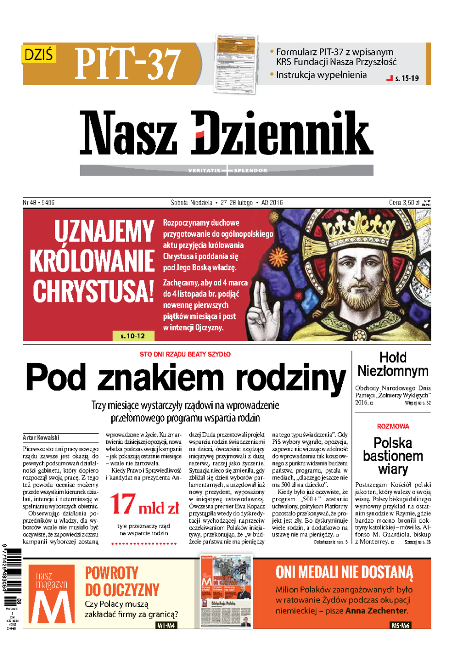 Nasz Dziennik z dnia 27.02.2016 wydanie PDF