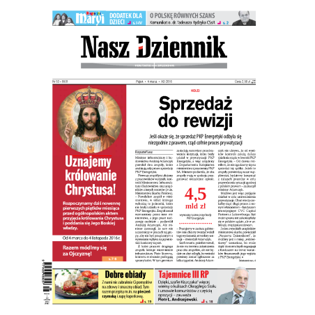 Nasz Dziennik z dnia 04.03.2016 wydanie PDF