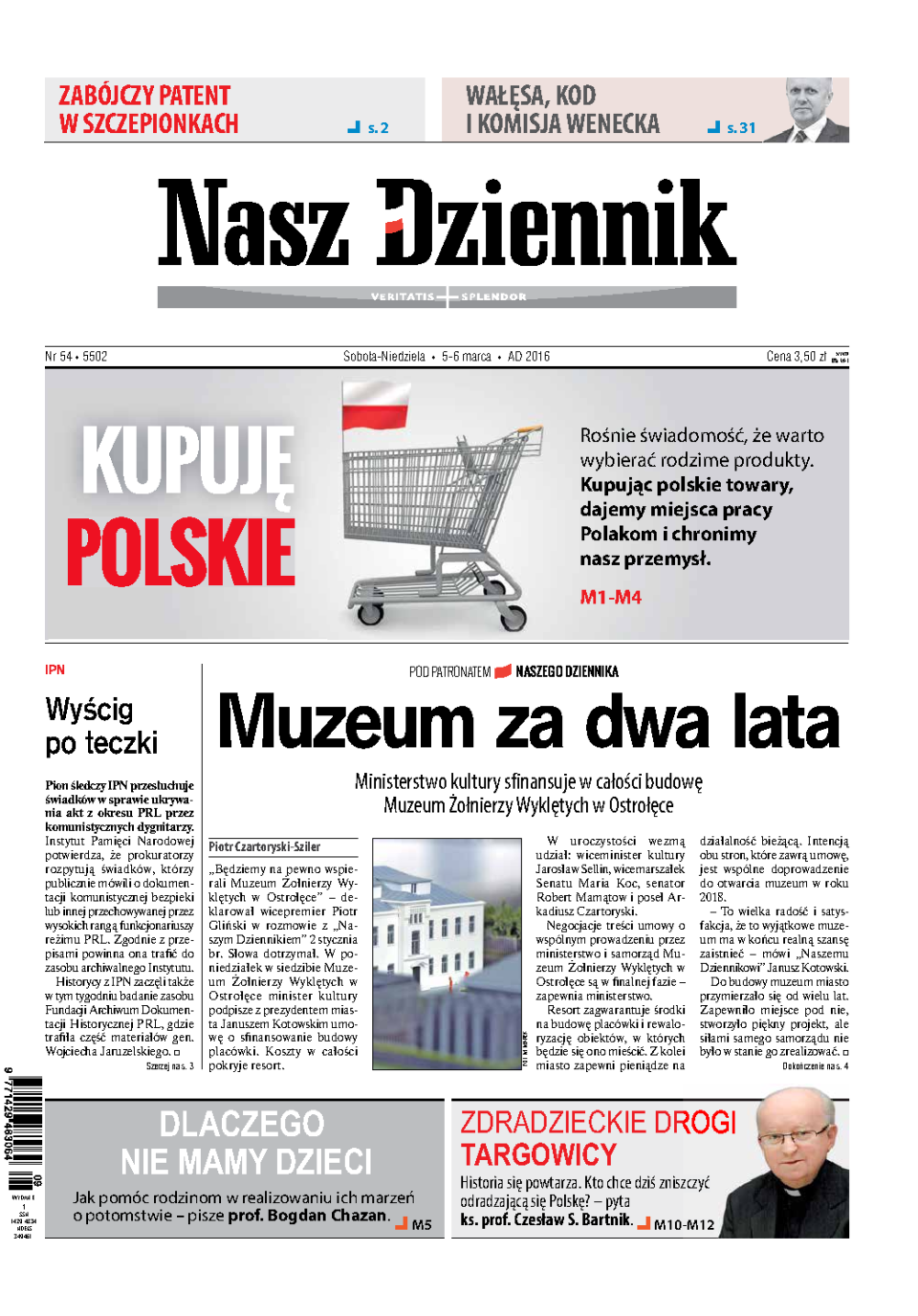 Nasz Dziennik z dnia 05.03.2016 wydanie PDF
