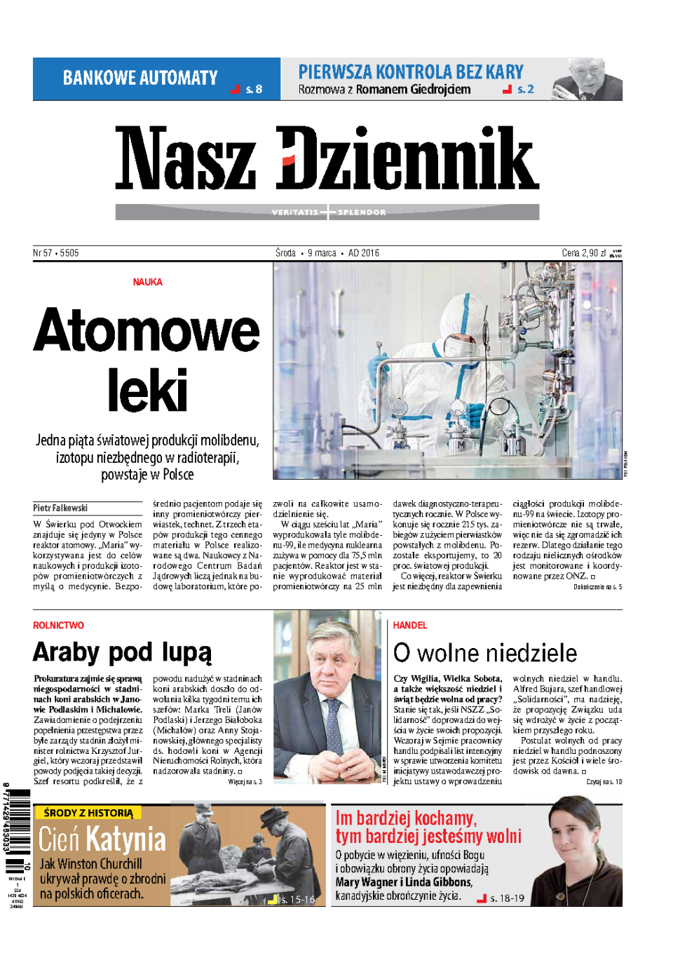 Nasz Dziennik z dnia 09.03.2016 wydanie PDF