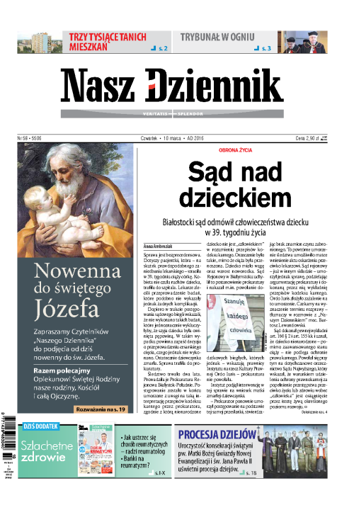 Nasz Dziennik z dnia 10.03.2016 wydanie PDF