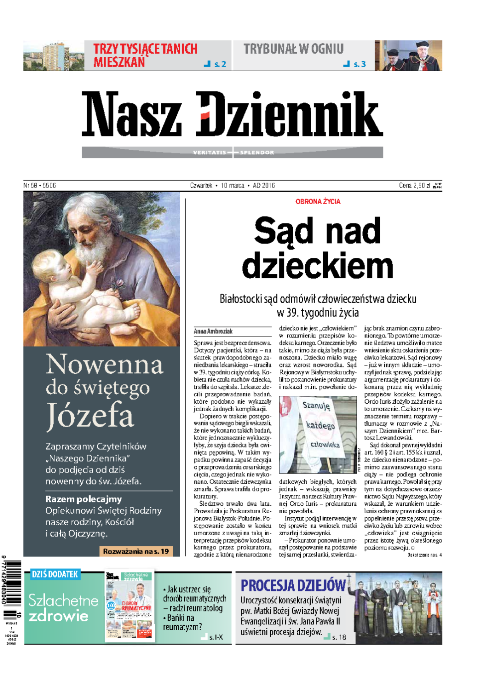 Nasz Dziennik z dnia 10.03.2016 wydanie PDF