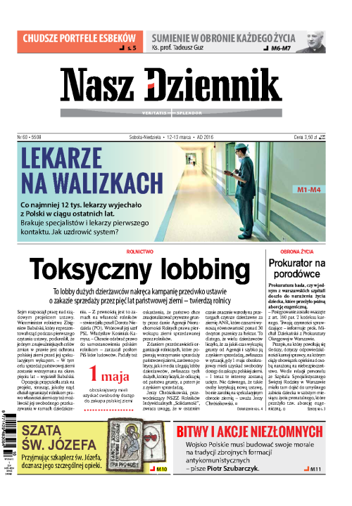 Nasz Dziennik z dnia 12.03.2016 wydanie PDF