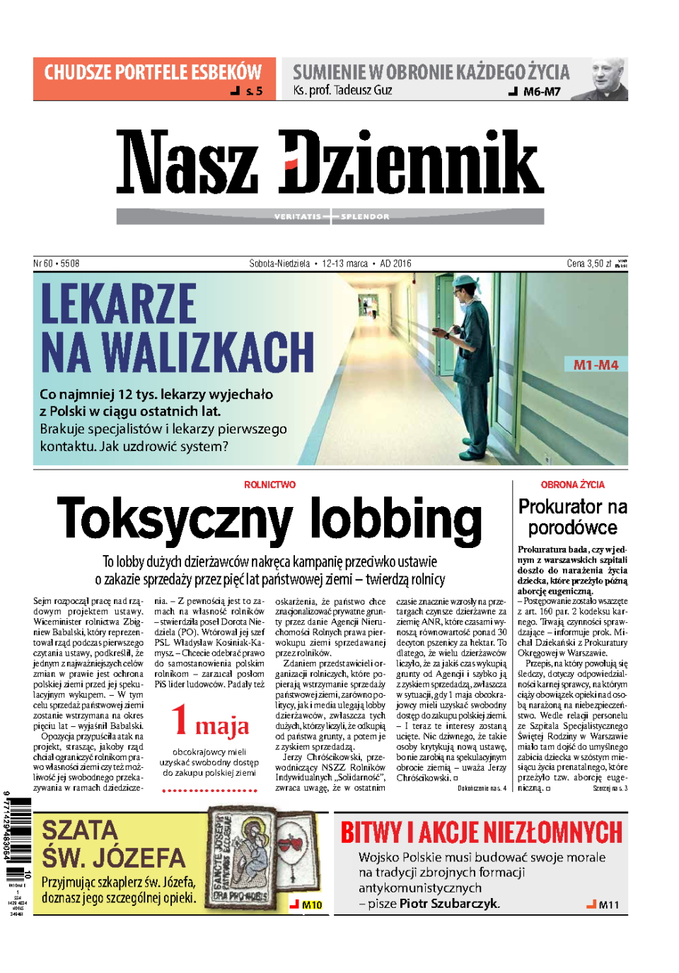 Nasz Dziennik z dnia 12.03.2016 wydanie PDF