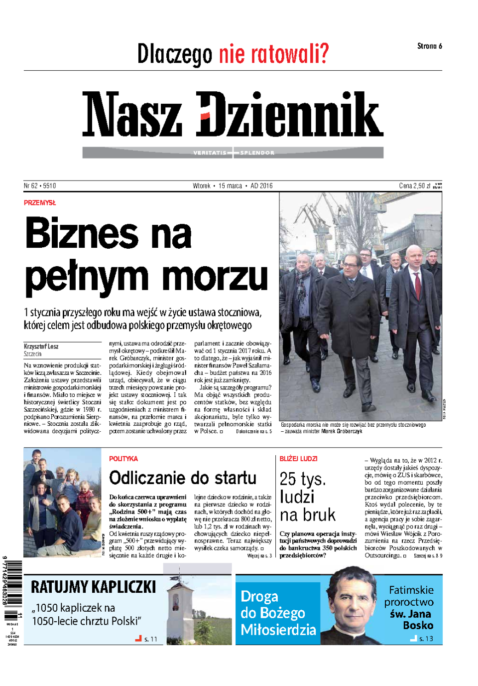 Nasz Dziennik z dnia 15.03.2016 wydanie PDF