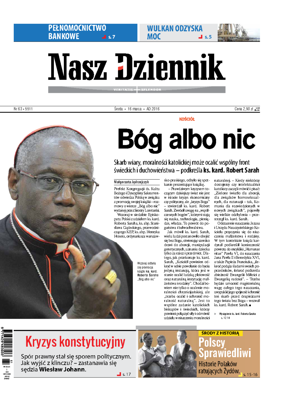 Nasz Dziennik z dnia 16.03.2016 wydanie PDF