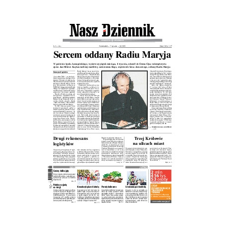 Poniedziałek, 7 stycznia 2013, Nr 5 (4544)