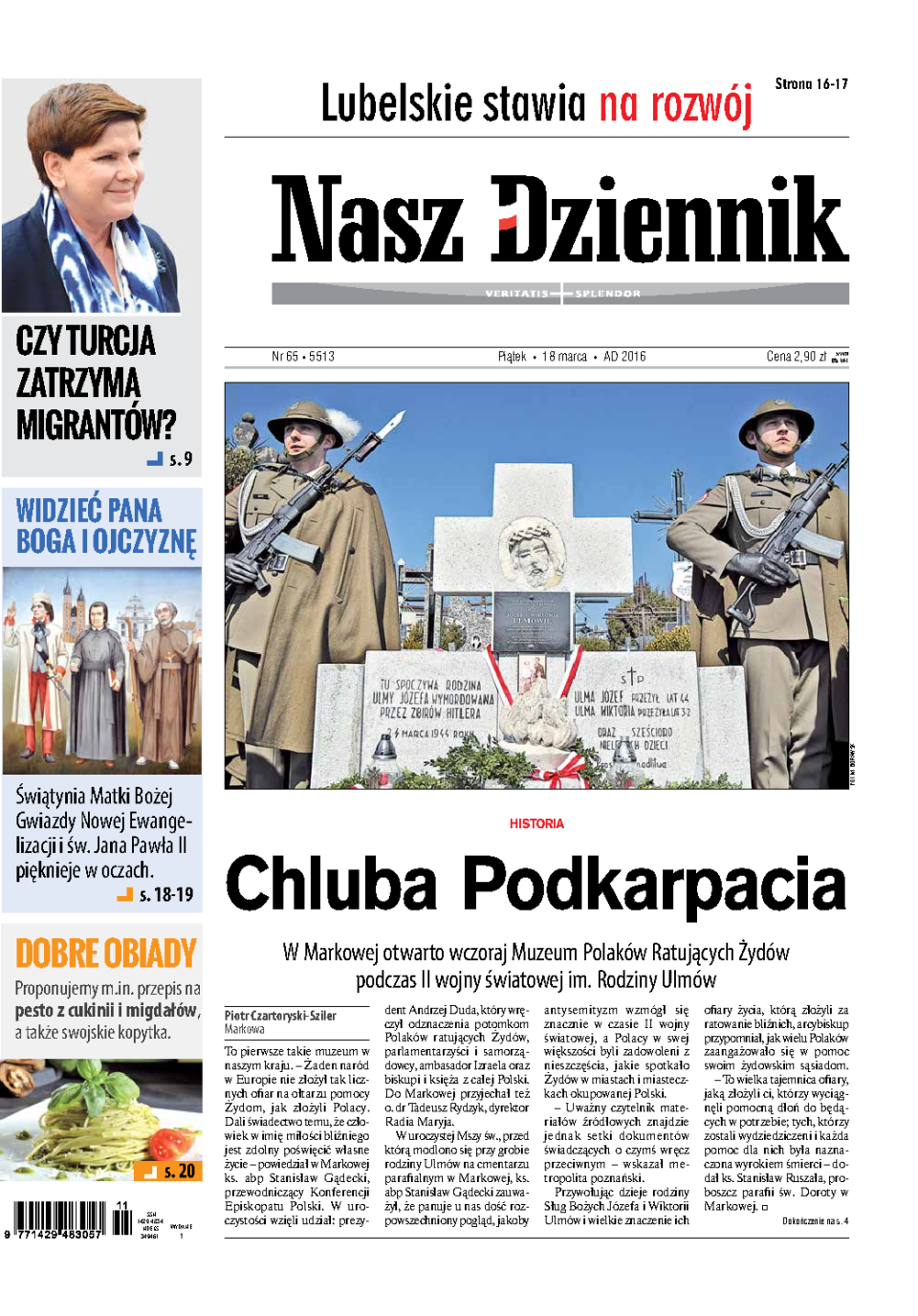 Nasz Dziennik z dnia 18.03.2016 wydanie PDF