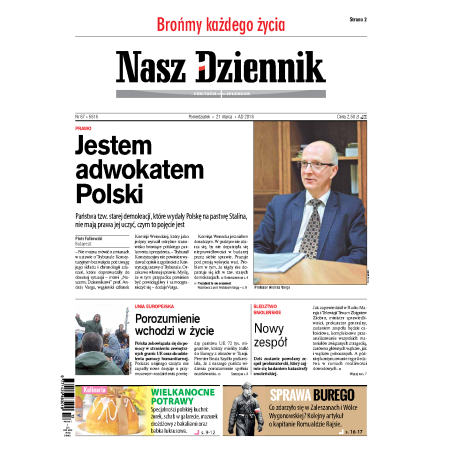 Nasz Dziennik z dnia 21.03.2016 wydanie PDF