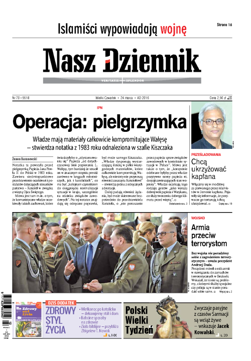 Nasz Dziennik z dnia 24.03.2016 wydanie PDF