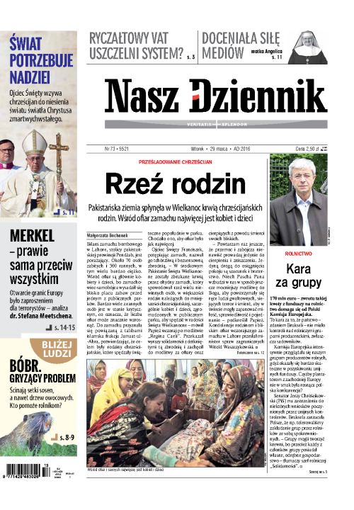Nasz Dziennik z dnia 29.03.2016 wydanie PDF