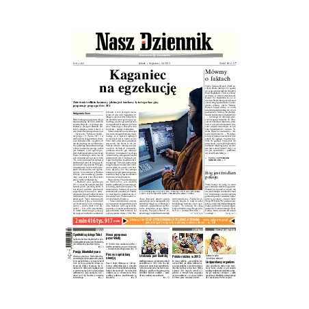 Wtorek, 8 stycznia 2013, Nr 6 (4545)