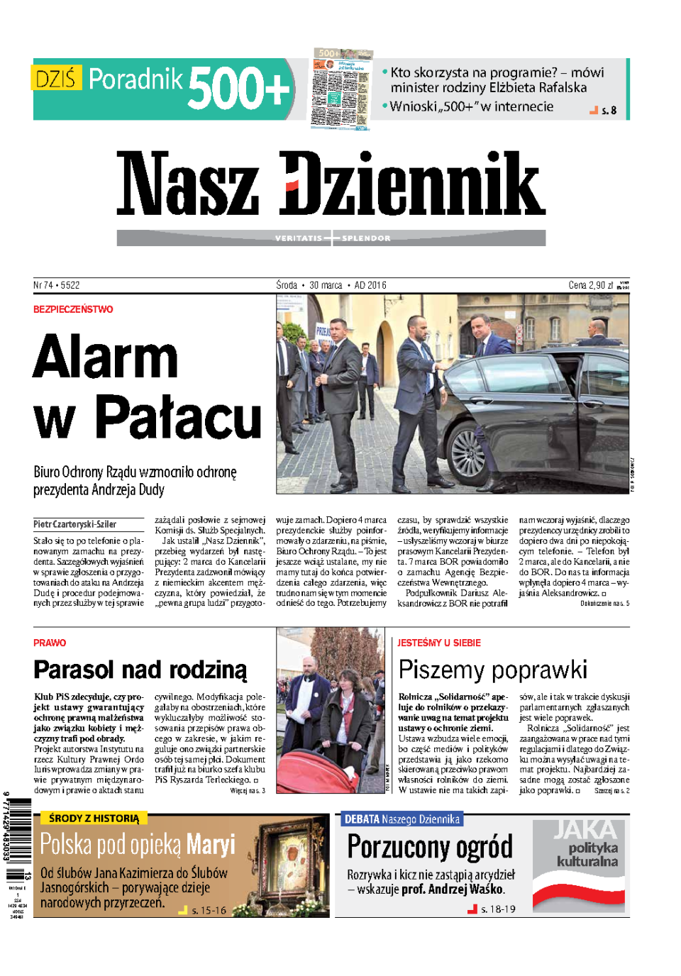 Nasz Dziennik z dnia 30.03.2016 wydanie PDF