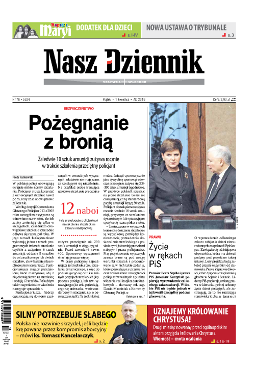 Nasz Dziennik z dnia 01.04.2016 wydanie PDF