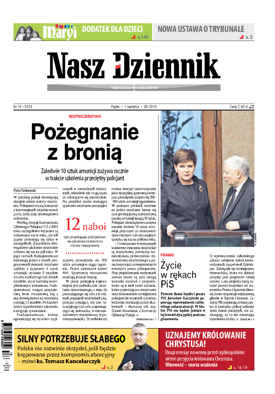 Nasz Dziennik z dnia 01.04.2016 wydanie PDF