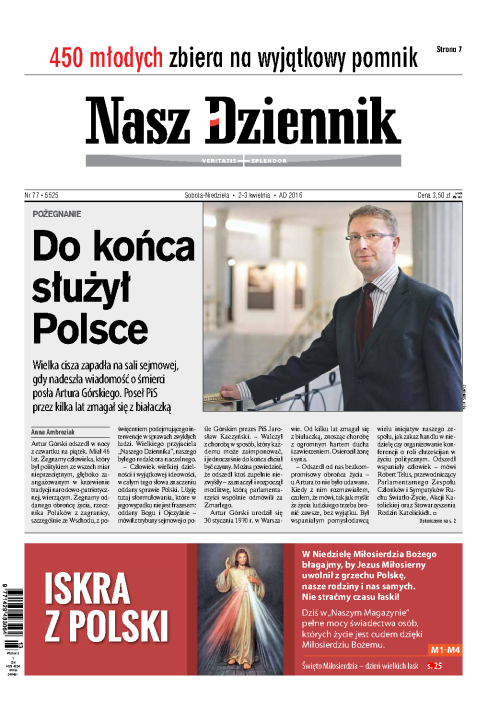 Nasz Dziennik z dnia 02.04.2016 wydanie PDF